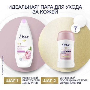 NEW !!! Dove антиперспирант - карандаш защита от раздражений без липкости с Pro-collagen комплекс 40 мл