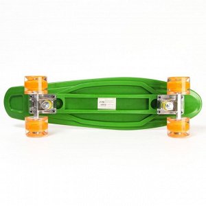Пенниборд 56 x 16 см, колёса световые PU 60x45 мм, ABEC 7, зелёный, Гравити Фолз
