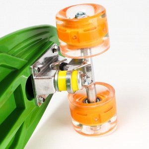 Пенниборд 56 x 16 см, колёса световые PU 60x45 мм, ABEC 7, зелёный, Гравити Фолз