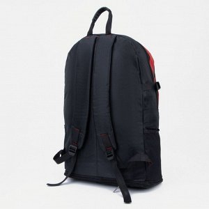 УЦЕНКА Рюкзак туристический на молнии, 33 л, 4 наружных кармана, цвет красно-чёрный