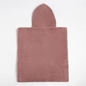 Полотенце-пончо с карманом Крошка Я, цвет мокко, размер 32-38, 100 % хлопок, 320 г/м2