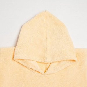 Полотенце-пончо с карманом Крошка Я, цвет молочный, размер 32-38, 100 % хлопок, 320 г/м2