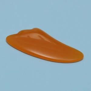 Массажёр гуаша «Лапка», 9,5 x 5,5 см, цвет оранжевый
