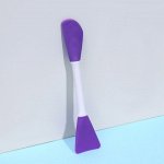 Кисть для масок, двусторонняя, силиконовая, 14,8 см, цвет МИКС