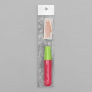 Крючок для мастера, 16 см, цвет розовый/зелёный