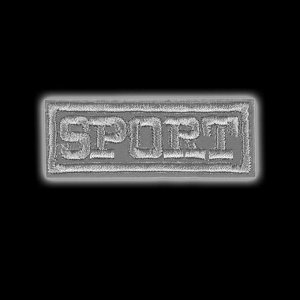 Светоотражающая термонаклейка «Sport», 5,7 x 2,3 см, цвет серый