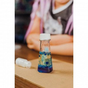 Химические опыты 2 в 1 «Волшебный лизун и Цветная лава» + наклейка