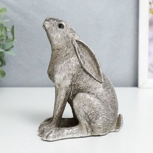 Сувенир полистоун "Серый кролик" 13,2х6,8х9,8 см