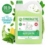 ПРОМО 34%! SYNERGETIC мыло нейтрализующее запах «Лемонграсс и мята» 3,5л