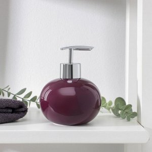 Дозатор для жидкого мыла «Карамель», 350 мл, цвет фиолетовый