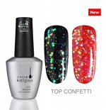 ТОП БЕЗ ЛИПКОГО СЛОЯ TOP CONFETTI 10 МЛ
