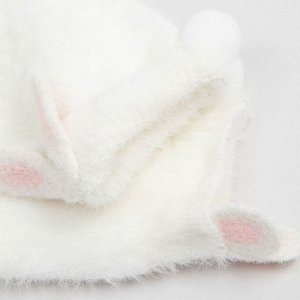 Носки махровые MINAKU с ушками, цв.белый, р-р 36-39 (23-25 см)