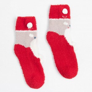 Носки новогодние махровые MINAKU Дедушка Мороз, р-р 36-39 (23-25 см)