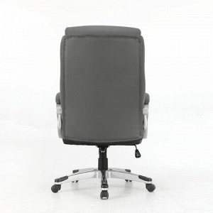 Кресло офисное BRABIX PREMIUM &quot;Level EX-527&quot;, пружинный блок, рециклированная кожа, серое, 531937