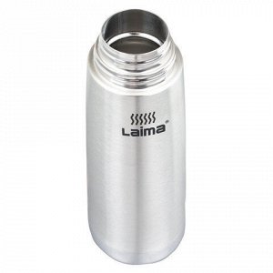 Термос LAIMA классический с узким горлом, 1 л, нержавеющая сталь, 601414