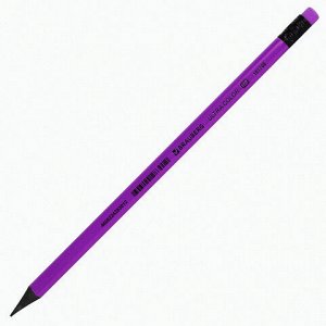 5 шт. карандаш чернографитный BRAUBERG "ULTRA COLOR", 1 шт., HB, с ластиком, пластиковый, 181708