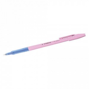 Ручка шариковая STABILO "Liner Pastel", СИНЯЯ, корпус розовый, узел 0,7 мм, линия письма 0,3 мм, 808FP1041-4