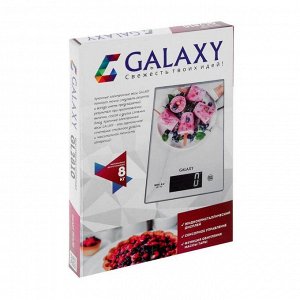 Весы кухонные Galaxy GL 2810, электронные, до 8 кг, стекло