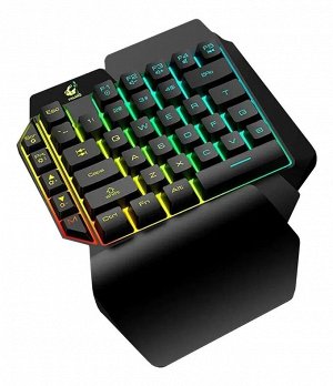 Игровая односторонняя клавиатура JX-K8 с RGB подсветкой