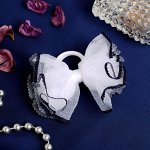 Резинка для волос бант &quot;Маришка&quot; 8,5 см кантик