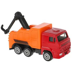 SB-17-46+GAZEL-WB Машина металл KAMAZ ЭВАКУАТОР, 7,5 см+машинка 7,5 см, кор. Технопарк в кор.2*72шт