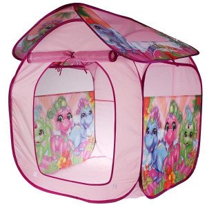 GFA-DINO-R Палатка детская игровая ДИНОЗАВРЫ 83х80х105см, в сумке Играем вместе в кор.24шт