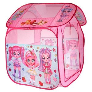 GFA-FLOL-R Палатка детская игровая куклы-модницы, 83х80х105см, в сумке Играем вместе в кор.24шт