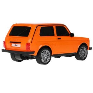 LADA4X4-18L-OR Машина р/у LADA 4x4 18 см, свет, оран, кор. Технопарк в кор.24шт