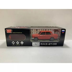 VAZ2106-18L-RD Машина р/у ВАЗ-2106 18 см, свет, крас, кор. Технопарк в кор.24шт