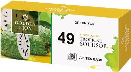 Чай зеленый GOLDEN LION "Фруктовая Легенда" с Тропическим Саусепом 1,5 г х 25 пак. 1/36