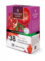 Чай черный и зеленый GOLDEN LION &quot;Фруктовая Легенда&quot; с Цедрой Граната