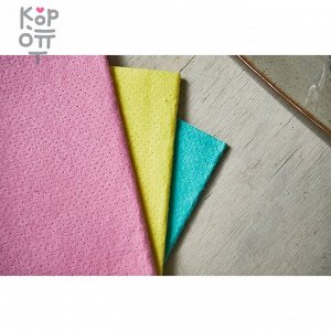 SUNG BO Салфетка для кухни универсальная №436 "Plus Non Woven Dishcloth" 40*38см., вискоза, полиэстер 3шт.