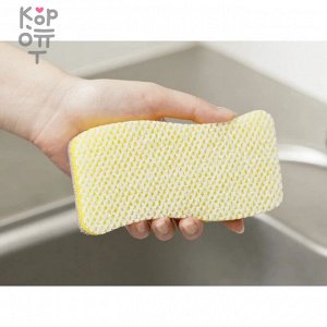 Губка для мытья посуды из поролона с антибактериальной обработкой AISEN KOUGYOU, 14гр.