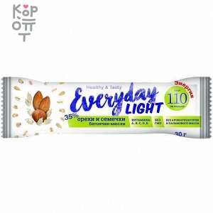 Батончик-мюсли Орехи и семечки, 110 ккал, Everyday light, 30г