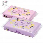 Kami Shodji ELLEMOI Pink Бумажные розовые двухслойные салфетки с коэнзимом Q10 110шт (1 пачка) мягкая экономичная упаковка