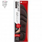 FUDO KAGAKU Soft Fit Мягкие анатомические стельки с антибактериальным эффектом для спортивной обуви (коричневые) 23-26 см.