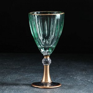 Бокал стеклянный «Триумф», 300 мл, 8,5?18,5 см, цвет изумрудный