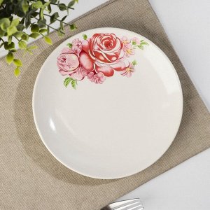 Тарелка «Розовые розы», d=18,5 см