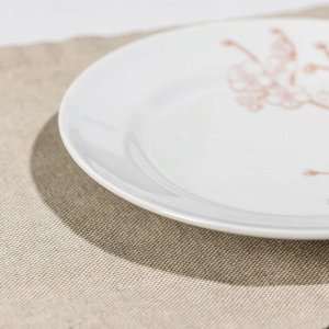 Тарелка мелкая «Сакура розовая», d=16,5 см