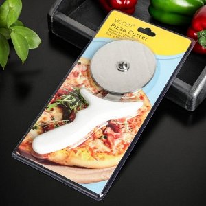 Нож для пиццы и теста "Сливки" d=10 см, цвет белый