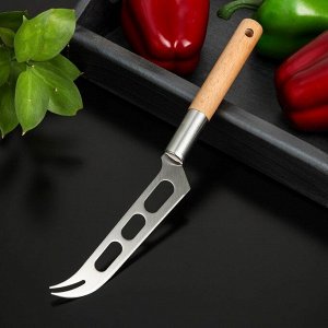 Нож для сыра Доляна «Валдай», 31.5 см, нержавеющая сталь, серебристый