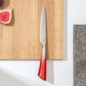 Нож кухонный «Спектр», лезвие 12 см, цельнометаллический, цвет МИКС