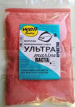Прикормка Well Baits Ультрамарин Корюшка с креветкой сухая с мерной ложкой 250 гр