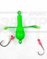 Снасть на навагу камбалу JpFishing Снеговик 20 гр (x8)