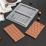 Форма для шоколада и конфет «Плитка шоколада», 26,5x21 см