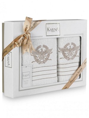 Комплект махровых полотенец "KARNA" KAVELL 50x90-70х140 см