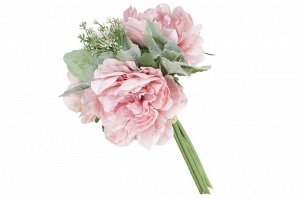 Цветы 103-132 Пионы розовые в букете 38см