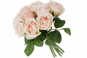Цветы 103-115 Роза в букете розов 25см пластик