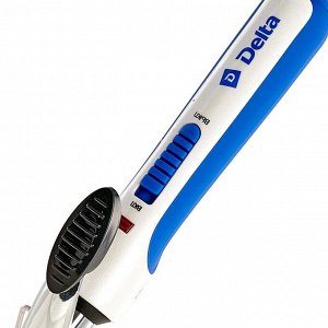 Щипцы для завивки волос 25 Вт, 19 мм  DL-0622 белые с синим