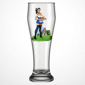 Бокал пивной 500 мл "Pin-up beer" Подарочный 303-Д